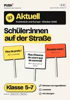 Vorschau - Arbeitsblätter - Schülerproteste in Frankreich und Europa – einfache Arbeitsblätter, Kl. 5–7 - Deckblatt