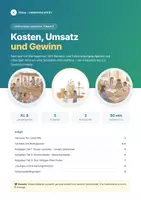 Vorschau - Arbeitsblätter - Kosten, Umsatz und Gewinn Wirtschaft 8 - Deckblatt