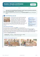Vorschau - Arbeitsblätter - Kosten, Umsatz und Gewinn Wirtschaft 8 - Seite 2
