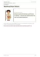 Vorschau - Stundenentwürfe - Religion: Arbeitsheft -Weihnachten, Klasse 5/6 - Deckblatt