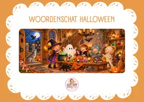 Voorbeeld - Spelletjes thema halloween - Voorblad