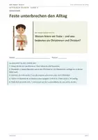 Vorschau - Stundenentwürfe - Religion: Arbeitsheft - Feste, Klasse 5/6 - Deckblatt