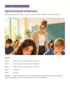 Vorschau - Fördermaterial/Inklusion - Sprachstand erkennen – Einstufungstest DaZ A1 bis B1 mit Auswertung | Klasse 5–10, Sprechen, Förderhinweise - Seite 1