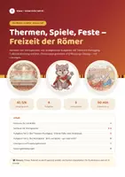 Vorschau - Arbeitsblätter - Thermen, Spiele, Feste – Römer Kl. 5/6 - Deckblatt