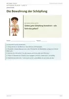 Vorschau - Stundenentwürfe - Religion: Arbeitsheft - Schöpfung, Klasse 5/6 - Deckblatt