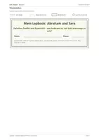 Vorschau - Stundenentwürfe - Religion: Lapbook - Abraham und Sara, Klasse 5/6 - Seite 1