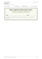 Vorschau - Stundenentwürfe - Religion: Lapbook - Weihnachten, Klasse 5/6 - Seite 1
