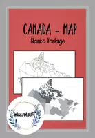 Vorschau - Arbeitsblätter - Canada map - Landkarte - Blanko Vorlage und Shape für eigene Arbeitsblätter - Deckblatt