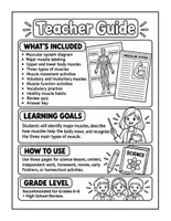 Smooth Muscle Simple Muscular System Worksheets & Coloring Activities | Grades 6-8 – bahan ...