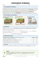 Vorschau - Arbeitsblätter - Wenn die Erde bebt: Erdbeben einfach erklärt - Seite 1