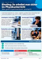 Vorschau - Unterrichtsreihen - Experimentierführerschein Physik | Sicherheitsregeln, Messen, Versuchsprotokoll & Führerschein-Test - Seite 1