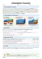Vorschau - Arbeitsblätter - Die Riesenwelle: Tsunamis einfach erklärt - Seite 1