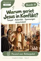 Vorschau - Unterrichtsreihen - RELIGIO 8 – Warum geriet Jesus in Konflikt? | Gerechtigkeit & Macht - Deckblatt