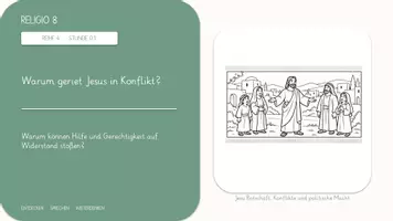 Vorschau - Stundenentwürfe - RELIGIO 8 - Reihe 4: Tod und Auferstehung Jesu | 6 PPP zu den ABs - Seite 1
