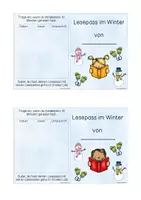 Vorschau - Arbeitsblätter - Lesepass Winter - Seite 1