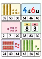 Aperçu - Apprentissages en autonomie - Cartes à pinces – Dizaines et unités | Numération jusqu’à 100 – CP/CE1 - Page 1