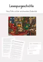 Vorschau - Arbeitsblätter - Lesespurgeschichte: Der verschwundene Zauberstab - Deckblatt