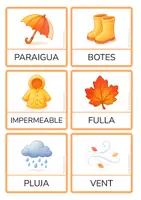 Vista previa - Hojas de trabajo - Vocabulari de tardor en català – Targetes i joc de parelles (PAL) - Portada