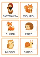 Vista previa - Hojas de trabajo - Vocabulari de tardor en català – Targetes i joc de parelles (PAL) - página 3