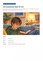 Vorschau - Arbeitsblätter - 20 Lesetexte DaZ A1–A2 mit Aufgaben und Lösungen | Leseverstehen für Jugendliche, Klasse 5–10 - Seite 1