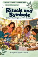 Vorschau - Unterrichtsreihen - RELIGIO 5 – Rituale und Symbole | Christliche Feste, Zeichen & Traditionen - Deckblatt