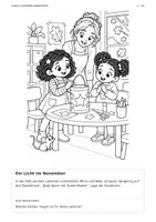 Vorschau - Arbeitsblätter - Mina und das Licht von Sankt Martin – Malbuch mit Geschichte für Kinder ab 3 Jahren - Seite 2