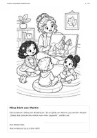 Vorschau - Arbeitsblätter - Mina und das Licht von Sankt Martin – Malbuch mit Geschichte für Kinder ab 3 Jahren - Seite 3