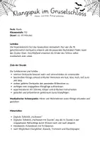 Vorschau - Stundenentwürfe - Musik Klasse 1/2: Halloween - Klangspuk im Gruselschloss - Seite 3