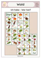 Vorschau - Spiele - Wald I Ich habe - Wer hat I Spiel I Klasse 1/2 - Deckblatt