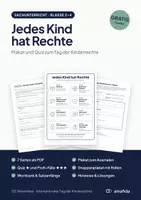 Vorschau - Arbeitsblätter - Jedes Kind hat Rechte – Plakat und Quiz zum Tag der Kinderrechte, Klasse 2–4 (Gratis) - Deckblatt