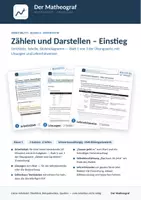 Vorschau - Arbeitsblätter - Zählen und Darstellen – Einstieg (Kl. 5) – Arbeitsblatt mit Lösungen - Deckblatt