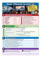 Vorschau - Arbeitsblätter - Vertretungsstunde Musik Klasse 5-7 Filmmusik und Musik im Alltag - Seite 1