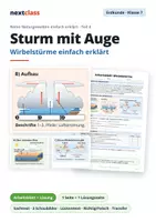 Vorschau - Arbeitsblätter - Sturm mit Auge: Wirbelstürme einfach erklärt - Deckblatt