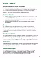 Vorschau - Stundenentwürfe - Mikroskopieren lernen mit Mikroskopierführerschein: Mission Mikroskopieren | Biologie-Mission Klasse 5-6 - Seite 1