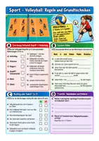 Vorschau - Arbeitsblätter - Vertretungsstunde Sport Klasse 5-7 Volleyball und Basketball - Seite 1