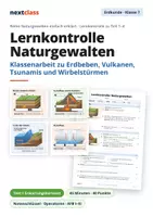 Vorschau - Klassenarbeiten - Klassenarbeit Naturgewalten: Test mit Lösung - Deckblatt