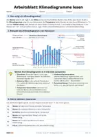 Vorschau - Arbeitsblätter - Klimadiagramme lesen und auswerten - Seite 1