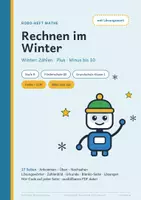 Vorschau - Arbeitsblätter - Rechnen im Winter bis 10 – Stufe B – Robo-Heft Mathe, Förderschule GE, Klasse 1 - Seite 1