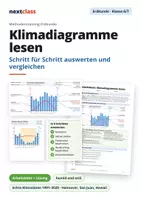 Vorschau - Arbeitsblätter - Klimadiagramme lesen und auswerten - Deckblatt