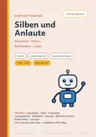 Vorschau - Arbeitsblätter - Silben und Anlaute – Stufe B – Robo-Heft Deutsch, Förderschule GE, Klasse 1, DaZ - Seite 1