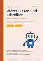 Vorschau - Arbeitsblätter - Wörter lesen und schreiben – Stufe C – Robo-Heft Deutsch, Förderschule GE, DaZ - Seite 1