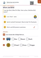 Vorschau - Arbeitsblätter - Wörter lesen und schreiben – Stufe C – Robo-Heft Deutsch, Förderschule GE, DaZ - Seite 3