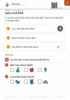 Vorschau - Arbeitsblätter - Sätze lesen – Stufe D – Robo-Heft Deutsch, Förderschule GE, Klasse 1–2, DaZ - Seite 3