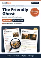 Vorschau - Arbeitsblätter - Halloween Englisch: Lesetext „The Friendly Ghost“ mit Aufgaben & Lösungen | Kl. 5–6 - Deckblatt