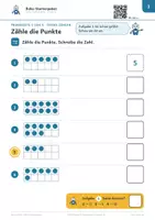 Vorschau - Arbeitsblätter - Kostenlos: Zählen, Plus und Minus bis 10 – Förderschule GE, Klasse 1 – Robo-Heft - Seite 3