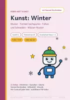 Vorschau - Arbeitsblätter - Kunst Winter – Muster, Formen, Falten – Stufe B–C – Robo-Heft, Förderschule GE - Seite 1
