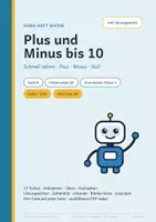 Vorschau - Arbeitsblätter - Plus und Minus bis 10 – Stufe B – Robo-Heft Mathe, Förderschule GE, Kl. 1, DaZ - Seite 1