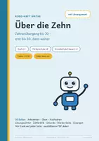 Vorschau - Arbeitsblätter - Zehnerübergang bis 20 – Stufe C+ – Robo-Heft Mathe, Förderschule GE, Klasse 1–2 - Seite 1