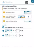 Vorschau - Arbeitsblätter - Zehnerübergang bis 20 – Stufe C+ – Robo-Heft Mathe, Förderschule GE, Klasse 1–2 - Seite 3