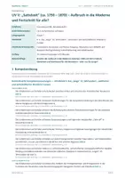 Vorschau - Stundenentwürfe - Geschichte: Unterrichtsreihe - Sattelzeit, Aufbruch in die Moderne - Seite 1